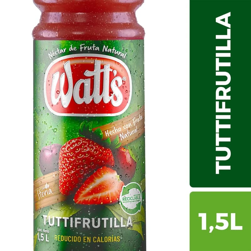 Jugo Watts Tutti Frutilla 1.5 L